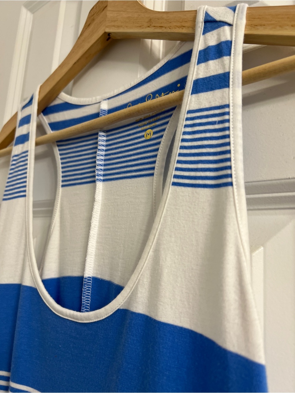 Lilly Pulitzer Bay Blue Coconut Striped Tank Dress-Medium - Picture 4 of 7